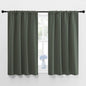 NICETOWN Bedroom Curtains Blackout Draperies - All Season Thermal Insulated Solid Rod Pocket Top Blackout Curtains/Drapes for Kid's Room (Dark Mallard, 1 Pair, 42 x 45 Inch)