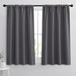 RYB HOME 54 inch Blackout Curtains for Living Room, Rod Pocket Thermal Insulated Small Window Drapes Room Darkening Shades for Bedroom Studio Dorm, W 42 x L 54 inch, Set of 2 Panels, Grey
