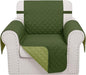 Recliner Chair Covers Reversible Sofa Cover Couch Cover for Pets Lazy Boy Furniture Protector(23''Chair,Huntergreen/Sage)