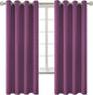 BGment Room Darkening Curtains 72 Inches Long - Grommet Thermal Insulated Drapes Window Treatment Curtains for Bedroom, 2 Panels, 52 x 72 Inch, Eggplant Purple