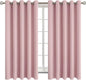 BGment Room Darkening Curtains 63 Inches Long - Grommet Thermal Insulated Drapes Window Treatment Curtains for Bedroom, 2 Panels, 70 x 63 Inch, Baby Pink