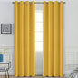 Yakamok Mustard Yellow Room Darkening Grommet Window Drapes Thermal Insulated Light Blocking Blackout Curtains for Bedroom(52Wx84L,2 Panels)