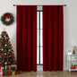 Simplebrand Ava Red Blackout Curtains for Bedroom 84 Inch Length 2 Panels Set, Solid Thermal Insulated Privacy Nursery Window Treatment Curtains Blackout Drapes, W40 x L84 Inch, Red