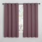 NICETOWN Bedroom Curtain Panels Blackout Draperies, Dry Rose, 1 Pair, 55 by 68-inch, Thermal Insulated Solid Grommet Blackout Curtains/Drapes