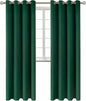 BGment Blackout Curtains for Bedroom - Grommet Thermal Insulated Room Darkening Curtains for Living Room, Set of 2 Panels (52 x 95 Inch, Emerald)
