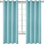 BGment Blackout Curtains - Grommet Thermal Insulated Room Darkening Bedroom and Living Room Curtains, Set of 2 Panels (52 x 72 Inch, Baby Blue)