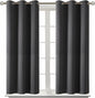 BGment Blackout Curtains for Bedroom - Grommet Thermal Insulated Room Darkening Curtains for Living Room, Set of 2 Panels (38 x 54 Inch, Dark Grey)