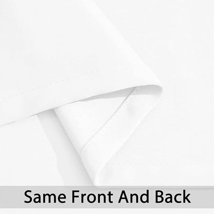 Yakamok Blackout Curtains Room Darkening Thermal Insulated Window Panels,Solid Grommet Top Drapes for Bedroom/Living Room(62Wx84L, Pure White, 2 Panels)