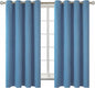 BGment Blackout Curtains for Bedroom - Grommet Thermal Insulated Room Darkening Curtains for Living Room, Set of 2 Panels (52 x 63 Inch, Faded Denim)