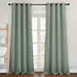 NICETOWN Sage Green Room Darkening 102 inch Curtains, Grommet Thermal Curtains Weighted Window Treatments for Living Room/Farmhouse, W46 x L102, 2 Panels