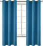BGment Blackout Curtains - Grommet Thermal Insulated Room Darkening Bedroom and Living Room Curtains, Set of 2 Panels (42 x 63 Inch, Steel Blue)