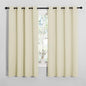 NICETOWN Room Darkening Curtain Panels for Cafe, Thermal Insulated Grommet Room Darkening Draperies/Drapes for Window (Beige, 2 Panels, W55 x L68 -inch)