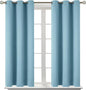 BGment Room Darkening Curtains 45 Inches Long - Grommet Thermal Insulated Drapes Window Treatment Curtains for Bedroom, 2 Panels, 38 x 45 Inch, Greyish Blue