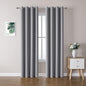 ChrisDowa Grommet Blackout Curtains for Bedroom and Living Room - 2 Panels Set Thermal Insulated Room Darkening Curtains (Light Grey, 52W x 95L)