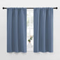 NICETOWN RV Blackout Curtains for Camper Windows, Short Blackout Curtains & Drapes, Thermal Insulated Blackout Curtain Panels for Kids Room, Play Room (Stone Blue, 34" Wide by 40" Long, 2 PCs)