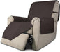 Easy-Going Recliner Chair Slipcover Reversible Sofa Cover Water Resistant Couch Cover Furniture Protector with Elastic Straps for Pets Dog (Recliner 22 inch, Chocolate/Chocolate)