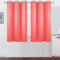 LEMOMO Coral Blackout Curtains 42 x 54 Inch Length Set of 2 Panels Grommet Bedroom Curtains for Living Room