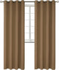 BGment Blackout Curtains for Bedroom - Grommet Thermal Insulated Room Darkening Curtains for Living Room, Set of 2 Panels (52 x 95 Inch, Taupe)