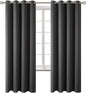 BGment Blackout Curtains for Bedroom - Grommet Thermal Insulated Room Darkening Curtains for Living Room, Set of 2 Panels (52 x 72 Inch, Dark Grey)