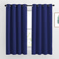 NICETOWN Blackout Window Curtains and Drapes - Thermal Insulated Solid Grommet Top Blackout Panels/Draperies for Kid's Room (Navy Blue， 1 Pair， 52 x 63 Inch)