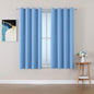 ChrisDowa Grommet Room Darkening Curtains for Bedroom and Living Room - 2 Panels Set Thermal Insulated Blackout Curtains (Sky Blue, 52W x 45L)