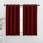 NICETOWN Blackout Draperies Curtain Panels - Thermal Insulated Solid Grommet Blackout Curtains/Panels/Drapes for Living Room(Burgundy Red, 1 Pair, 46 by 54-Inch)
