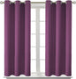 BGment Room Darkening Curtains 54 Inches Long - Grommet Thermal Insulated Drapes Window Treatment Curtains for Bedroom, 2 Panels, 38 x 54 Inch, Eggplant Purple