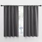 NICETOWN Grey Window Curtains for Bedroom - Home Decoration Thermal Insulated Rod Pocket Blackout Blinds & Drapes for Small Windows (Gray, 2 Panels, W42 x L45 -Inch)
