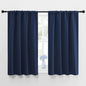 NICETOWN Curtains Blackout Draperies - Home Fashion Thermal Insulated Solid Drape Panels for Kid's Room, Privacy Window Dressing (Navy, 1 Pair, 42 inches x 45-Inch)