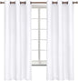 BGment White Curtains 63 Inch Length for Bedroom - Room Darkening Thermal Insulated Grommet Drapes Window Treatment, Set of 2 Panels, 42 x 63 Inch, Pure White