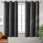 BGment Blackout Curtains for Bedroom - Grommet Thermal Insulated Room Darkening Curtains for Living Room, Set of 2 Panels (38 x 63 Inch, Dark Grey)