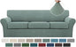 Turquoize 4 Piece Sofa Covers for 3 Cushion Couch Sofa Slipcover Soft Couch Cover for Dogs-Washable Sofa Furniture Covers with 3 Individual Large Cushion Covers (XL Sofa,Dark Cyan)