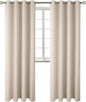 BGment Blackout Curtains - Grommet Thermal Insulated Room Darkening Bedroom and Living Room Curtains, Set of 2 Panels (52 x 95 Inch, Champagne)