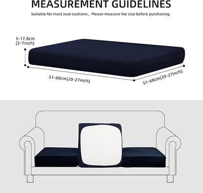 Outdoor Cushion Covers Set,12PCS Patio Furniture Couch Seat Slipcovers, Replacement for Sofa Sectional Chair(Cover，Only)