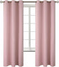 BGment Room Darkening Curtains 72 Inches Long - Grommet Thermal Insulated Drapes Window Treatment Curtains for Bedroom, 2 Panels, 42 x 72 Inch, Baby Pink