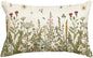 AVOIN colorlife Wildflowers Fall Throw Pillow Cover, 12 x 20 Inch Flower Cushion Case Decoration for Sofa Couch