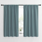 NICETOWN Greyish Blue Blackout Curtains Panels for Window, Thermal Insulated Rod Pocket Blackout Drapes/Draperies for Living Room (2 Panels, W42 x L54 inches)
