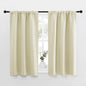 NICETOWN Kitchen Curtains, Short Blackout Curtains & Drapes, Small Window Draperies for Dining Room, Cupboard (Beige, 34 in x 45 in (W x L), Set of 2)