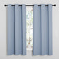 NICETOWN Vintage Blue Blackout Curtains 45 inches Length for Kitchen, 2 Panels, 29" Wide, Thermal Insulated Decoration Drapes for Small Window
