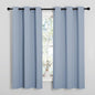 NICETOWN Vintage Blue Blackout Curtains 40 inches Length for Kitchen, 2 Panels, 29" Wide, Thermal Insulated Decoration Drapes for Small Window