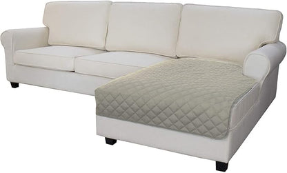 Easy-Going Sectional Couch Covers for Dogs L Shape Sofa Cover Reversible Sofa Slipcover Chaise Lounge Cover Furniture Protector Cover for Pets Dog Cat (42 x 52 inches, Beige/Beige)