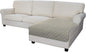Easy-Going Sectional Couch Covers for Dogs L Shape Sofa Cover Reversible Sofa Slipcover Chaise Lounge Cover Furniture Protector Cover for Pets Dog Cat (42 x 52 inches, Beige/Beige)