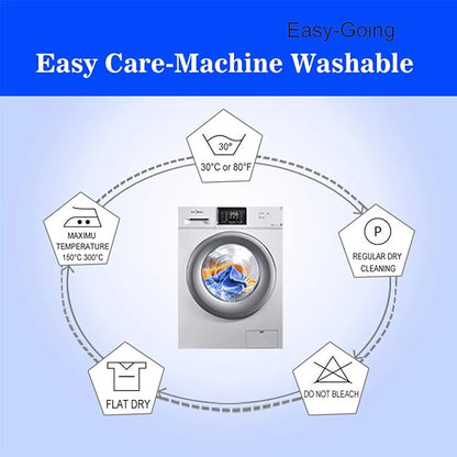 Easy-Going Stretch Oversized Sofa Slipcover 1-Piece Sofa Cover Furniture Protector Couch Soft with Elastic Bottom for Kids, Polyester Spandex Jacquard Fabric Small Checks Bluestone
