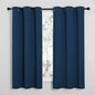 NICETOWN Room Darkening Curtains 63 inch Length 2 Panels, Thermal Insulated Grommet Blackout Curtains for Modern Casual Elegant Bedroom Kids Room Theme Decoration (Moroccan Blue, 2 Pieces, W42)