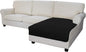 Easy-Going Sectional Couch Covers for Dogs L Shape Sofa Cover Reversible Sofa Slipcover Chaise Lounge Cover Furniture Protector Cover for Pets Dog Cat (42 x 68 inches, Black/Black)