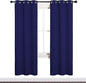 NICETOWN Blackout Draperies Curtains, All Season Thermal Insulated Solid Grommet Top Blackout Curtains/Drapes for Kid's Room (Royal Blue, 1 Pair, 34 x 72 inches)