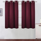 LEMOMO Burgundy Red Blackout Curtains 42 x 54 Inch Length Set of 2 Panels Grommet Bedroom Curtains for Living Room