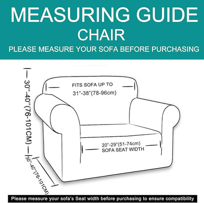 U-NICE HOME Stretch Recliner Chair Cover, Pet Friendly Armchair Slipcover Furniture Protector, Washable Couch Cover, Ivory White