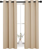 NICETOWN Room Darkening Curtain Panels for Living Room, Thermal Insulated Grommet Room Darkening Draperies/Drapes for Window (Biscotti Beige, 2 Panels, W29 x L45 -Inch)