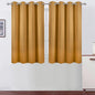 LEMOMO Mustard Yellow Thermal Blackout Curtains/52 x 45 Inch/Set of 2 Panels Room Darkening Curtains